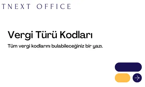Vergi Türü Kodları